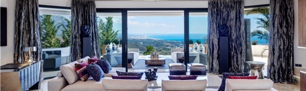 Stunning sea views from a luxury villa located in La Zagaleta, Spain