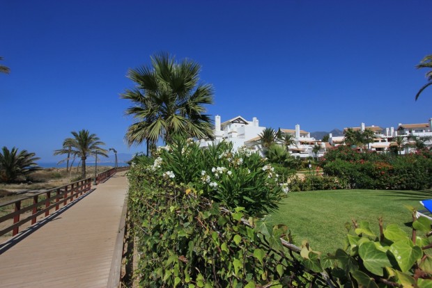 View of Los Monteros urbanization in Marbella East, Spain